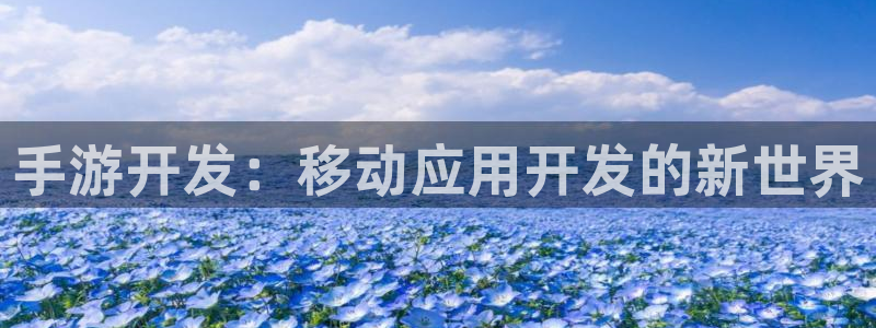 巅峰国际平台：手游开发：移动应用开发的新世界